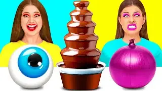تحدي فوندو الشوكولاتة | تحديات مضحكة Happy Fun