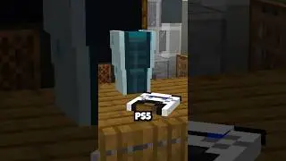PS5 in Minecraft! #buildhacks #shorts #minecraft