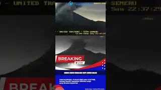 Gunung Semeru Erupsi Malam ini, 11/01/2026