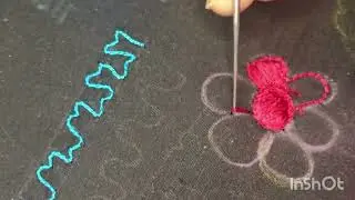 Aari button hole filling stitch flower shape for beginners/Basic level tutorial#aarionlineclasses