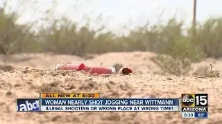 Woman nearly shot while jogging near Wittmann