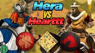 Vikings vs Huns | 1v1 Arabia | vs Hearttt | AoE2