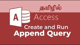 Append query | Microsoft Access | Add New Record