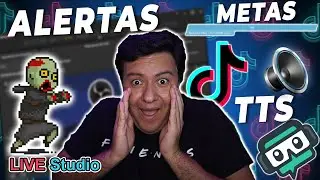 Como poner Alertas en Streams de Tiktok Live Studio | Comandos TTS, Sonidos y Recompensas