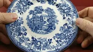 Alfred Meakin Tonquin Blue and White China Side Plate c1960