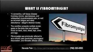 Fibromyalgia Overview from a Las Vegas Pain Management Center (702) 323-0553