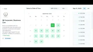 Lawyer/Financial Advisors/Law Firms appointment booking system