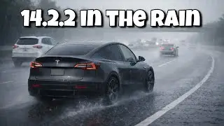 FSD 14.2.2 First Drive In The Rain!