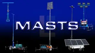 Telescoping LED Light Masts and Portable Light Towers