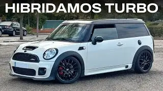 Mini JCW R55 con colector de escape rajado y wastegate del turbo con holgura