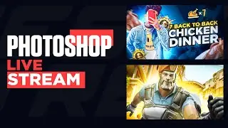 Design Stream| Road To 2K | Neon Thumbnails  | Review After 30 Likes