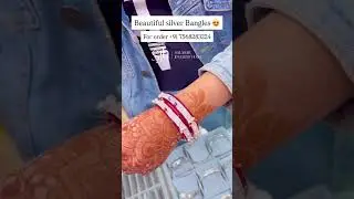 Beautiful silver bangles 😍#designerjeweller #youtubeshorts #jewellery #trending #jewellery #viral