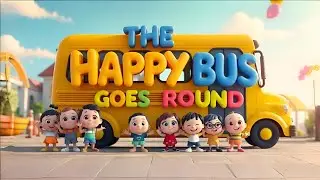 The Happy Bus Goes Around 🚌 | Bus Song for Kids | BabyBells Nursery Rhymes #BusSong #BabyBells