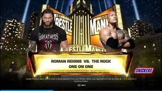 Roman Reigns vs The Rock WWE Full Match 2025 WWE2K24