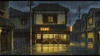 Retro Tokyo Lantern Autumn Lofi Beats | Japanese 90s Ambience