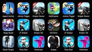 Angent Action, Johnny Trigger, Sniper Honor, Hell Copter, Rage Road, JT Sniper, Sniper 3D...