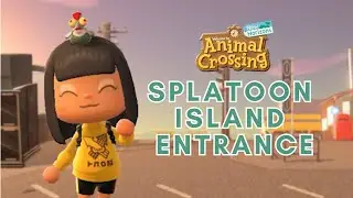 Splatoon Island Entrance 🦑 3.0 Update Island Building  🏝  ACNH Entrance Idea | ACNH Citycore Build