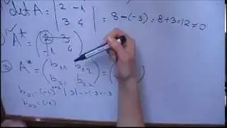 Inversa unei matrici (determinarea ei)