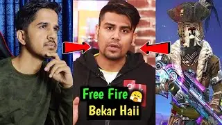 Free Fire Bekar Hai! || Big YouTuber React On Technical Sagar ?