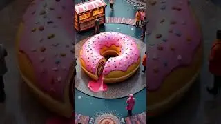 FOOD WORLD - Fast Food Town | #burger #hotdog #sandwich #hotdogsandwich #ai #aiart