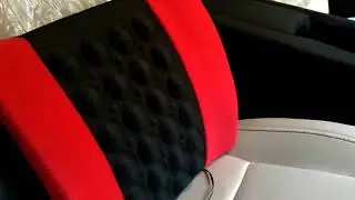 Back Care Massager Seat Black Red 12v