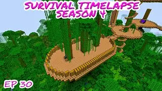 Chest area on my Tree house | Minecraft Survival Timelapse Season 4 Episode 30
