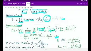 L- Residue at a Pole and Cauchy Residue Theorem