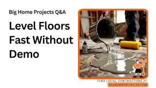 Self Level Pour Technique For Tile Overlays