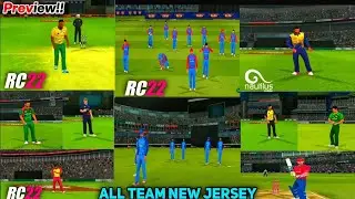All team new jersey real cricket 22 ! Rc 22 new update ,new jersey ,new squad #realcricket22 #rc22