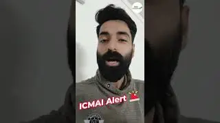 ICMAI Alert 🚨 Big Update #CMA #ICAINotification #ICMAI