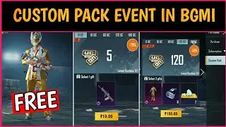 Custom Pack Event Explain In Bgmi | Get 30 Bonus Supply Coupons In Bgmi