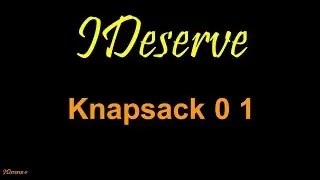 Knapsack Problem Dynamic Programming