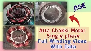 Atta Chakki Motor Single Phase 1 HP 960 RPM #Full #Winding #Vlog #My #Channel #Support #pradeep