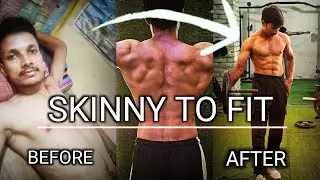 6 months natural body transformation 🥳from skinny to fit | home + gym  workout🤩
