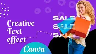 Canva: How to create a half-outlined font effect | Tutorial 13