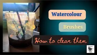 Watercolour brushes - how to clean them