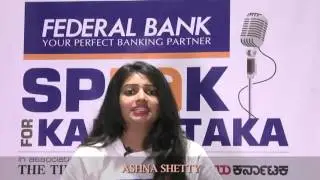 Federal Bank Speak For Karnataka semifinalist - Ashna Shetty