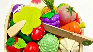 Stress Relief ASMR | Wooden Vegetable Cutting for Better Focus｜ストレス解消・集中