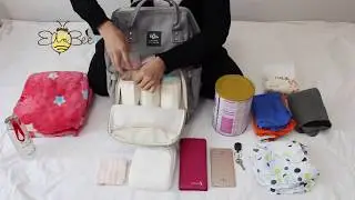 Upgraded Diaper Bag Multi-Function Waterproof Travel Backpack Nappy Bags for Baby Care