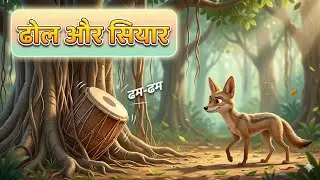 ढोल और सियार की कहानी | Panchatantra Moral Story in Hindi | बच्चों की शिक्षाप्रद कथा