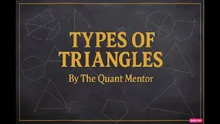 CAT Prep | MBA Exam | CRT | Bank Exam | Lecture 165 Types of Triangles #cat2025prep #cat2025prep