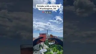 Rooftop drinks with a view in Washington, DC. 🥂 #Travel #DC #washingtondc #rooftop