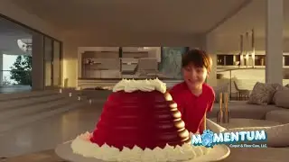 A Child Smashes Jello with a Baseball Bat