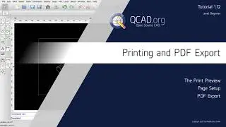 QCAD - 1.12 Печать и экспорт в PDF