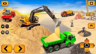 Heavy Sand Excavator Simulator Gameplay | Real Construction Video Game | S2GAMES