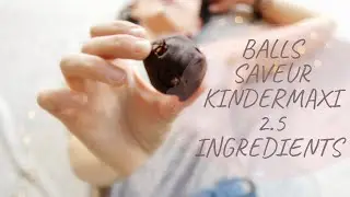 *Cuisine * Balls crues saveur Kinder Maxi, 0 gluten !