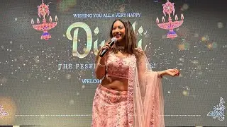 Best Emcee Chandini Sehgal hosting Diwali dinner party credibom international show 