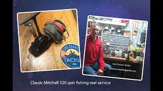 Classic Mitchell 320 spin fishing reel how to replace the bail spring and service this reel