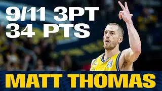 Alle neun Dreier von Matt Thomas gegen Bonn