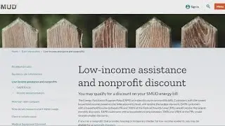 Energy bill assistance for low-income SMUD customers | Dollars and Sense